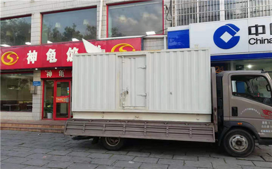 九所镇出租发电机施工案例
